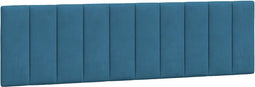vidaXL - Hoofdbordkussen - 180 - cm - fluweel - blauw