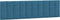 vidaXL - Hoofdbordkussen - 180 - cm - fluweel - blauw
