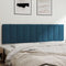 vidaXL - Hoofdbordkussen - 180 - cm - fluweel - blauw