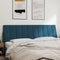 vidaXL - Hoofdbordkussen - 180 - cm - fluweel - blauw