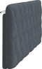 vidaXL - Hoofdbordkussen - 180 - cm - fluweel - donkergrijs