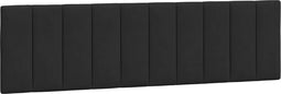 vidaXL - Hoofdbordkussen - 180 - cm - fluweel - zwart