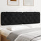 vidaXL - Hoofdbordkussen - 180 - cm - fluweel - zwart
