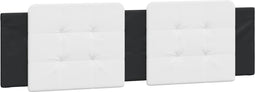 vidaXL - Hoofdbordkussen - 180 - cm - kunstleer - wit - en - zwart