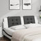 vidaXL - Hoofdbordkussen - 180 - cm - kunstleer - zwart - en - wit