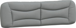 vidaXL - Hoofdbordkussen - 180 - cm - stof - lichtgrijs