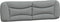 vidaXL - Hoofdbordkussen - 180 - cm - stof - lichtgrijs