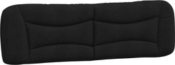 vidaXL - Hoofdbordkussen - 180 - cm - stof - zwart
