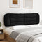 vidaXL - Hoofdbordkussen - 180 - cm - stof - zwart