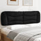 vidaXL - Hoofdbordkussen - 180 - cm - stof - zwart
