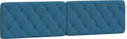 vidaXL - Hoofdbordkussen - 200 - cm - fluweel - blauw