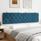 vidaXL - Hoofdbordkussen - 200 - cm - fluweel - blauw