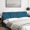 vidaXL - Hoofdbordkussen - 200 - cm - fluweel - blauw