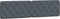vidaXL - Hoofdbordkussen - 200 - cm - fluweel - donkergrijs
