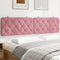 vidaXL - Hoofdbordkussen - 200 - cm - fluweel - roze