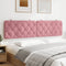 vidaXL - Hoofdbordkussen - 200 - cm - fluweel - roze