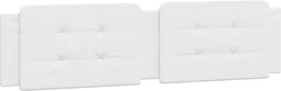 vidaXL - Hoofdbordkussen - 200 - cm - kunstleer - wit
