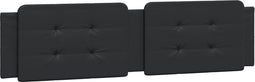 vidaXL - Hoofdbordkussen - 200 - cm - kunstleer - zwart