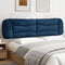 vidaXL - Hoofdbordkussen - 200 - cm - stof - blauw