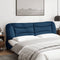 vidaXL - Hoofdbordkussen - 200 - cm - stof - blauw