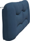 vidaXL - Hoofdbordkussen - 200 - cm - stof - blauw