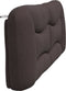 vidaXL - Hoofdbordkussen - 200 - cm - stof - donkerbruin