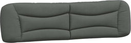 vidaXL - Hoofdbordkussen - 200 - cm - stof - donkergrijs