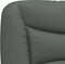 vidaXL - Hoofdbordkussen - 200 - cm - stof - donkergrijs