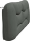 vidaXL - Hoofdbordkussen - 200 - cm - stof - donkergrijs