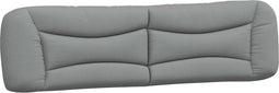 vidaXL - Hoofdbordkussen - 200 - cm - stof - lichtgrijs