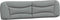 vidaXL - Hoofdbordkussen - 200 - cm - stof - lichtgrijs