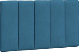 vidaXL - Hoofdbordkussen - 80 - cm - fluweel - blauw