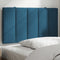vidaXL - Hoofdbordkussen - 80 - cm - fluweel - blauw