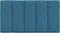 vidaXL - Hoofdbordkussen - 80 - cm - fluweel - blauw