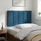 vidaXL - Hoofdbordkussen - 80 - cm - fluweel - blauw