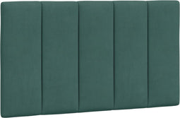vidaXL - Hoofdbordkussen - 80 - cm - fluweel - donkergroen