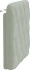 vidaXL - Hoofdbordkussen - 80 - cm - fluweel - lichtgrijs