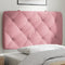 vidaXL - Hoofdbordkussen - 80 - cm - fluweel - roze
