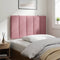 vidaXL - Hoofdbordkussen - 80 - cm - fluweel - roze