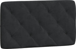 vidaXL - Hoofdbordkussen - 80 - cm - fluweel - zwart
