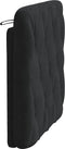 vidaXL - Hoofdbordkussen - 80 - cm - fluweel - zwart