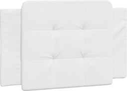 vidaXL - Hoofdbordkussen - 80 - cm - kunstleer - wit