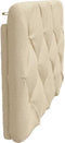 vidaXL - Hoofdbordkussen - 80 - cm - stof - crèmekleurig