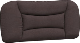 vidaXL - Hoofdbordkussen - 80 - cm - stof - donkerbruin