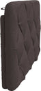 vidaXL - Hoofdbordkussen - 80 - cm - stof - donkerbruin
