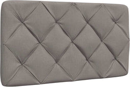 vidaXL - Hoofdbordkussen - 80 - cm - stof - taupe