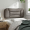vidaXL - Hoofdbordkussen - 80 - cm - stof - taupe
