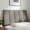 vidaXL - Hoofdbordkussen - 80 - cm - stof - taupe