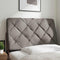 vidaXL - Hoofdbordkussen - 80 - cm - stof - taupe