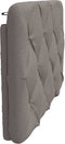 vidaXL - Hoofdbordkussen - 80 - cm - stof - taupe